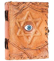 Hell Blues Leather Lined Journal Notebook Eye of