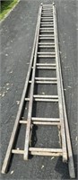 2pc Wood Extension Ladder