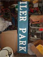 Trailer Park Wood Sign - Cut/As Is