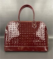 Italian Arcadia Rosso Leather Handbag
