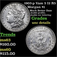 1903-p Vam 5 I2 R5 Morgan $1 Grades Unc Details