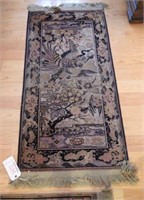 Persian decorated scatter rug 54” x 27”