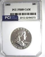 1962 Franklin PR69 CAM LISTS $750