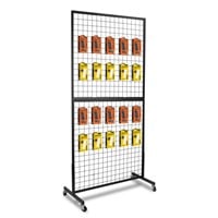 NectaCol 3'x 6' Two-Double Gridwall Panel Display