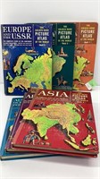 6 book set ‘The Golden Book Picture Atlas of the