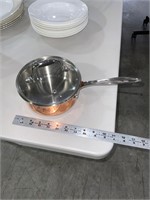 IL Mulino copper pot saucepan 7" with lid