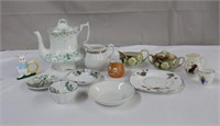 8" English teapot, creamers, sugar bowls etc