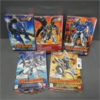 (5) Sealed Gundam Action Figure Model Kits