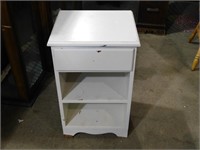 NIGHT STAND WITH DRAWER AND SHELF