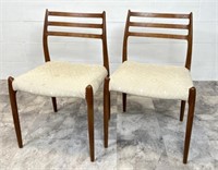 NIELS O. MOLLER #78 DINING CHAIRS