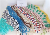 LOT OF BEADED NECKLACES