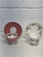 Aynsley Teacups and Saucers- VG