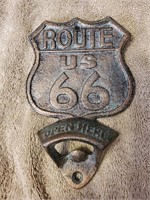 Route 66 Cast Iron Bottle Opener
