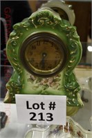 Small Porcelain Cased Mantle Clock:
