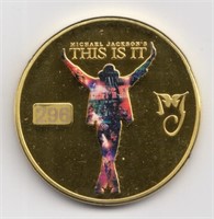 Michael Jackson This Is It Gold Plated Medal