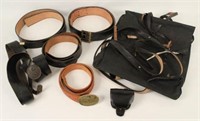 Civil War Reenactment Knapsack & Four Belts