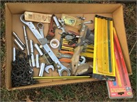 Box lot of tools