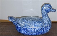 7" Lidded Blue Duck
