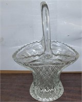 Vintage 11" Princess House Glass Basket