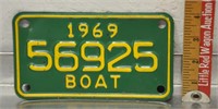 Vintage Michigan boat license plate