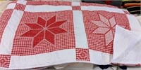 Quilt w/Embroidery, Machine Stitched
