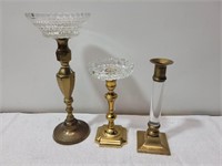 Made in India Brass Candlestick Holders.