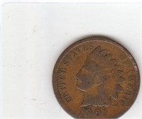 1901 US Copper Indian Head Penny
