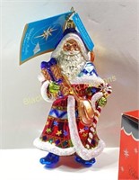 Christopher Radko Blown Glass Christmas Santa