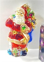 Christopher Radko Blown Glass Christmas Santa