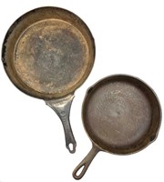 Antique Avery 9 Frying Pan and One Unmarked Cast
