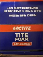 CASE OF LOCKTITE FOAM SPRAY. 12 - 12OZ CANS