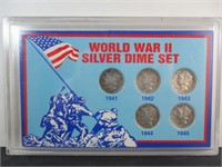 WWII Silver Dime Set