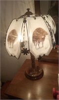 LAMP WITH DEER MOTIFF