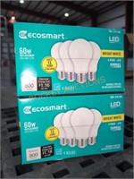Ecosmart 4pk A19 LED Lightbulbs, 2-Count