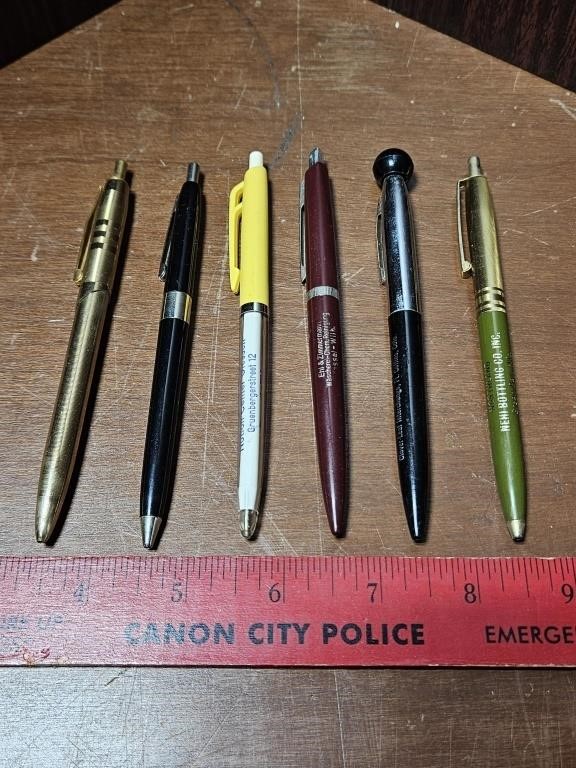 SIX ADVERTISING, GOVERNMENT & FOREIGN INK PENS