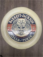 Tin Barrett-Jackson Shop Sign wrapped by an Atlas