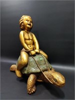 1967 Progressive Art Productions Boy On Tortoise