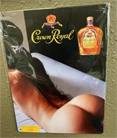 Crown Royal Tin Sign 12x16