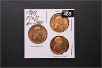 1969-P/D/S U.S. Lincoln Cents