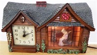 Vintage Lighted Clock w/Motion "Home Sweet Home"