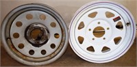 (2) 15" Steel Tire Rims - Trailer