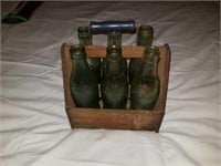 Drink coca cola crate with bottles
