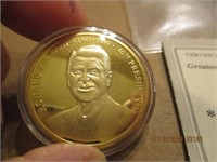 1 of 9999 COA 2008 Ronald Reagan Coin,