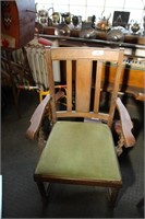 4 Light Green Upholstered Chairs Barley Twist