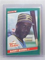 Barry Bonds 1986 Donruss The Rookies