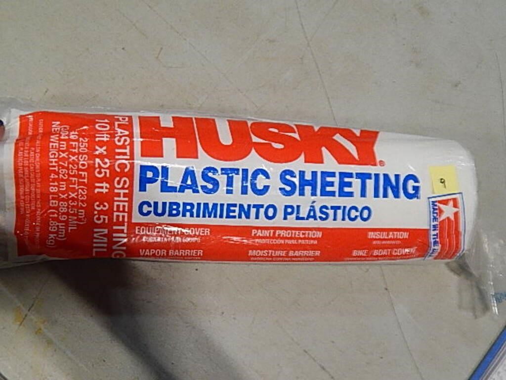 Husky Plastic Sheeting 3.5 mil 10' x 25'