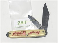 Coca-Cola Advertising 2 Blade Knife, Marked USA