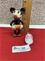 Japan Mickey Mouse Figurine & Santa Bulb