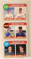 1990 BASEBALL MAGAZINE UNCUT CARD SHEET