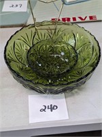 Green Glass Bowls